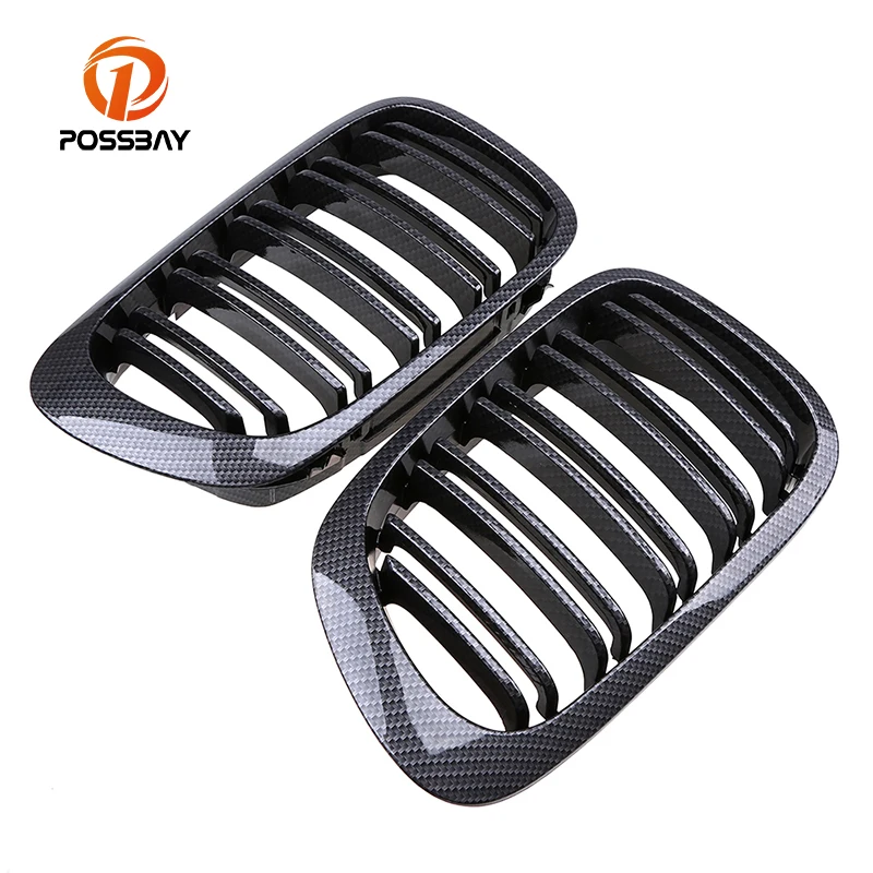 Новая Автомобильная решетка POSSBAY из имитации углеродного волокна для гонок