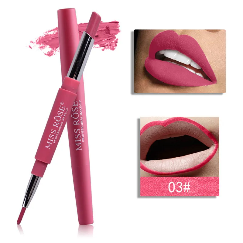 

Sexy Grapefruit Color Double-end Lip Makeup Lipstick Waterproof Lip Stick 20Color Pigments Makeup Matte Lipsticks Beauty Lips #3