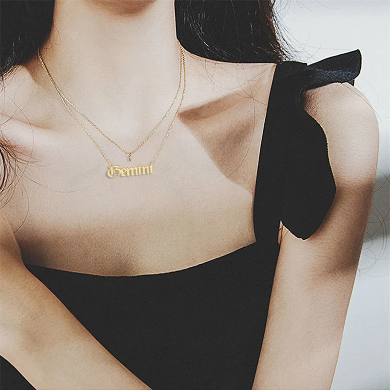 Ожерелье с подвеской в виде 12 знаков зодиака старый английский Скорпион Телец