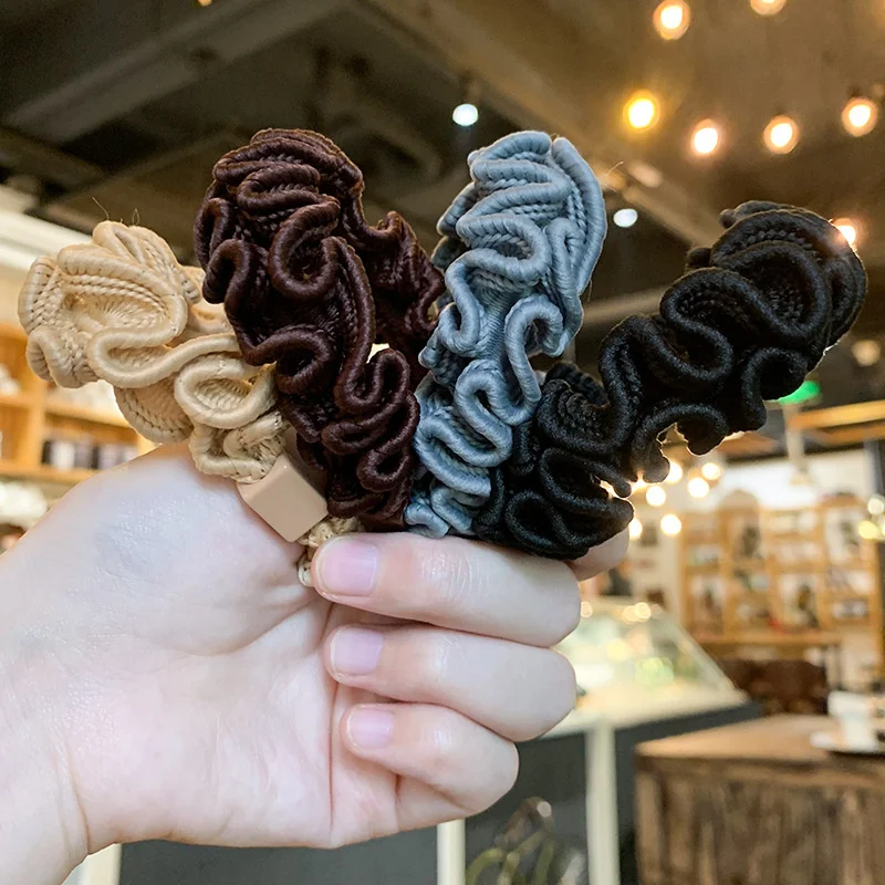 Женские резинки для волос хлопковые эластичные фиксации хвостиков разных цветов