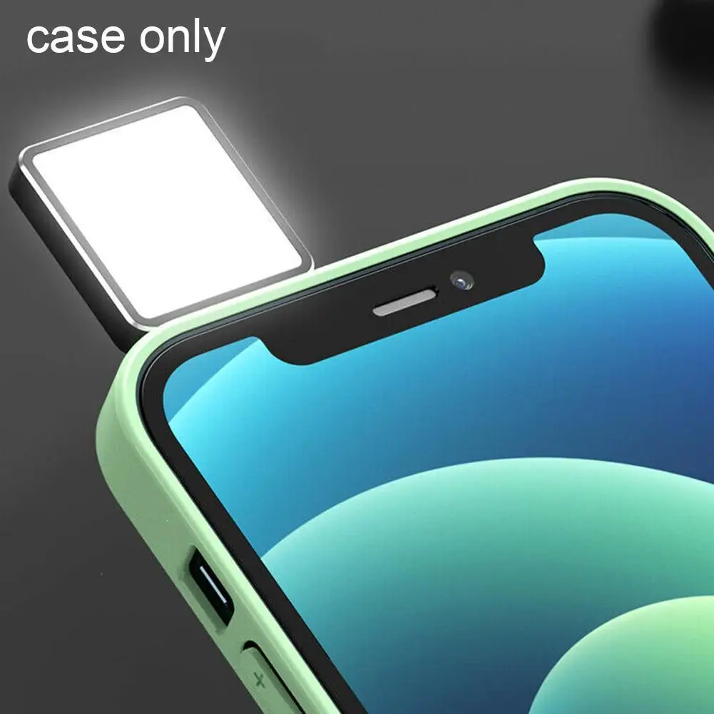 

For Iphone 12 Pro Max Phone Case Fill Light Selfie Case Light Stable Case Flash Selfie Ring Light Phone Selfie with K3N0