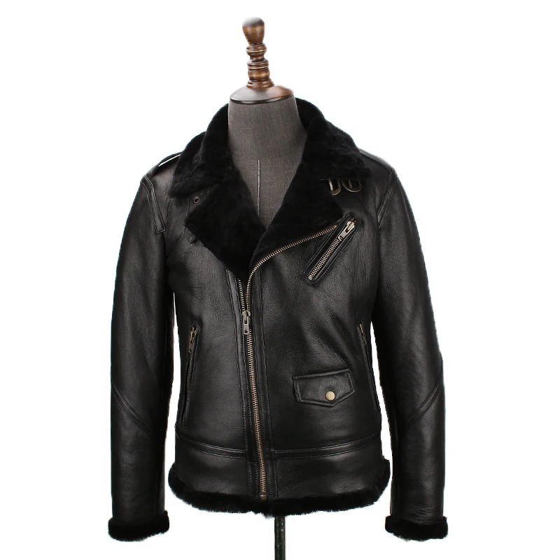 Бесплатная доставка. Продажа мужских дубленок. Мужская куртка из натуральной