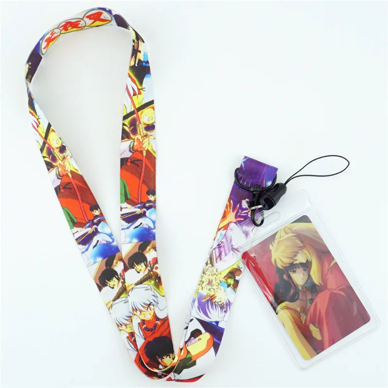 Шнурки для шеи из японского аниме Inuyasha ремешки идентификационных карт ремень USB