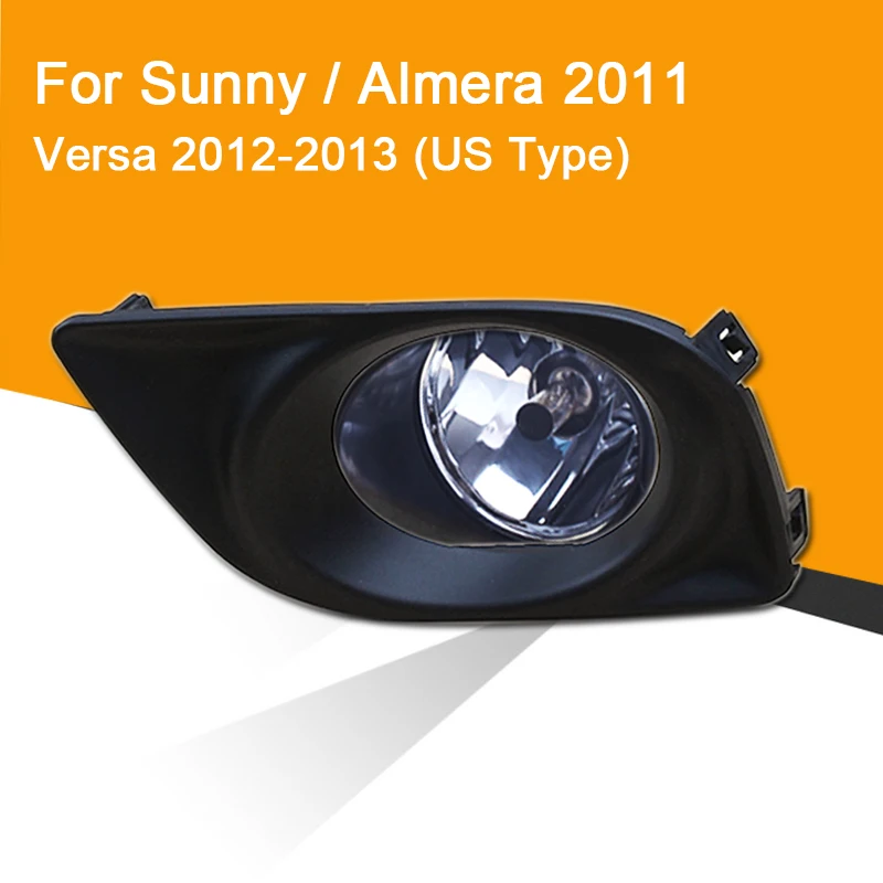 

Car Fog Lamp Assembly for Nissan Sunny/ Almera 2011 / Versa 2012 2013 (us type) Front Bumper Fog Light Lamp Wire