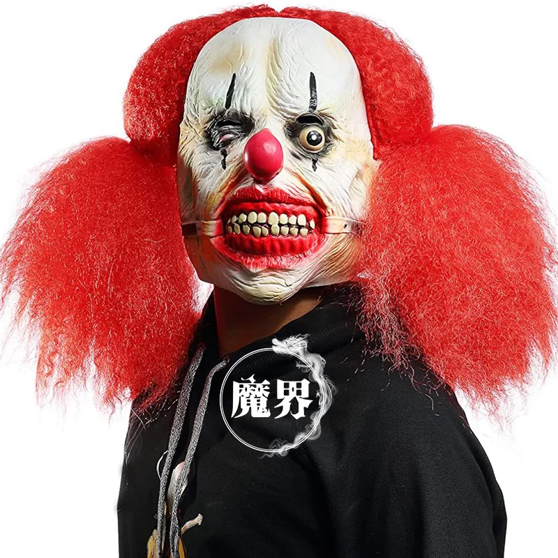 Новый Стивена Кинга это маска светодиодный Джокера ужас клоун Джокер клоуна