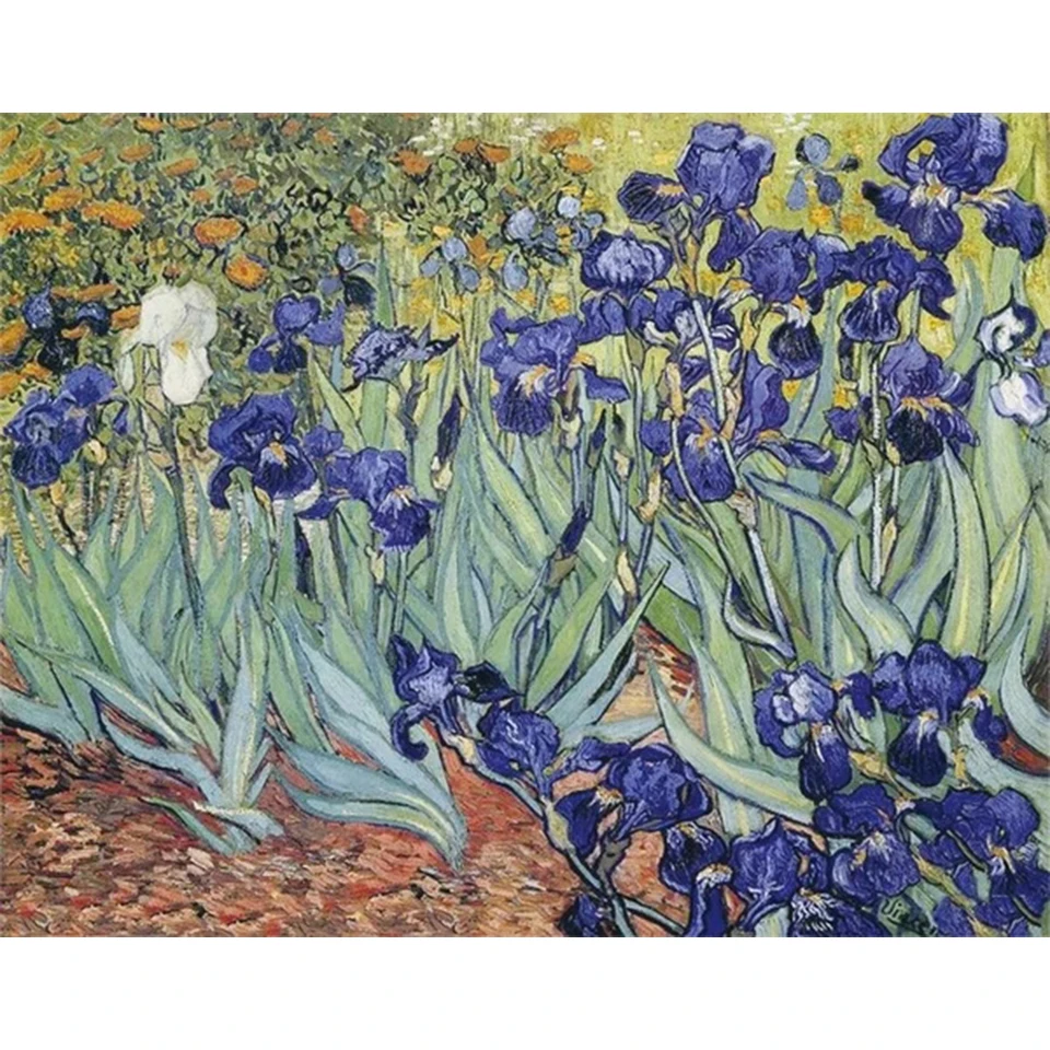 Картина из страз Iris van Gogh 5D полноразмерная домашний декор настенное искусство