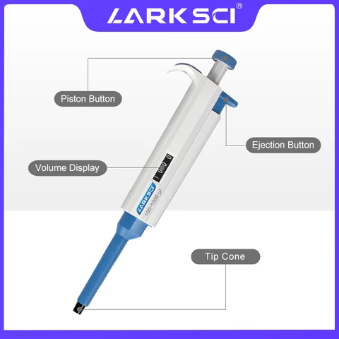 Регулируемая микропипетка Larksci для точных измерений — фото модели
