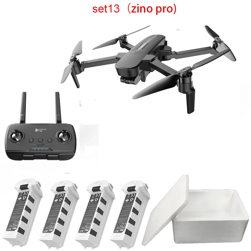 Оранжевый Hubsan H117S Zino gps 5,8 Г 1 км Складная рукоятка с видом от первого лица в формате 4K UHD, Камера 3-осевому гидростабилизатору RC Дрон Квадрокоптер RTF высокое Скорость - Цвет: Оранжевый