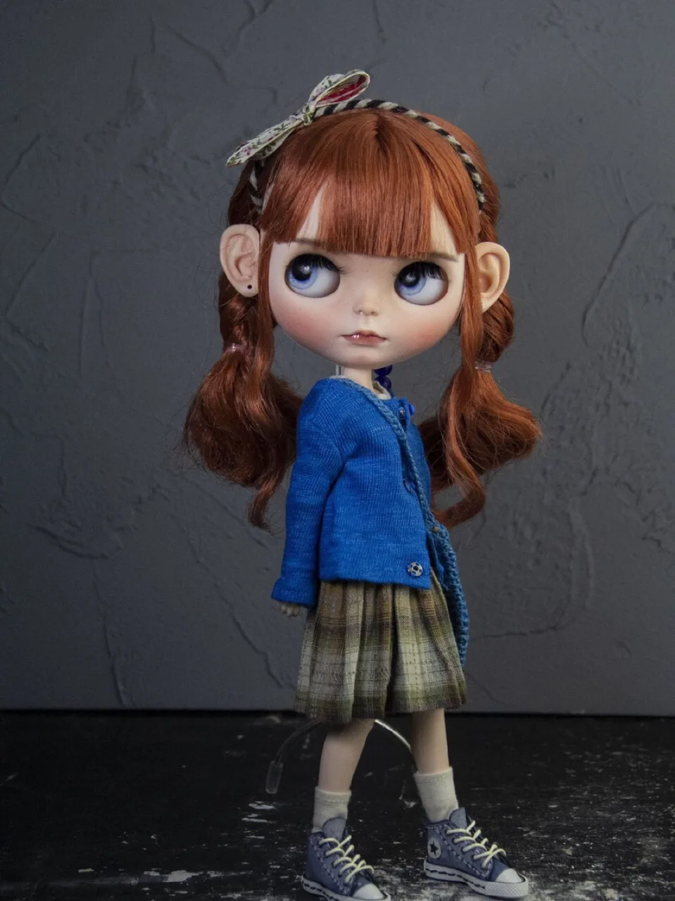 Ледяной 19 шарнир blyth кукла с Макияж лица белая кожа DIY коричневый волос желтый век