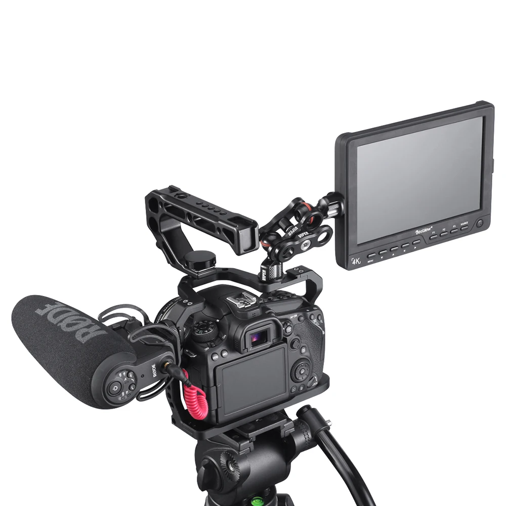 Клетка UURig для камеры Canon EOS 90D/80D/70D с отверстием позиционирования Arri винт 1/4 3/8