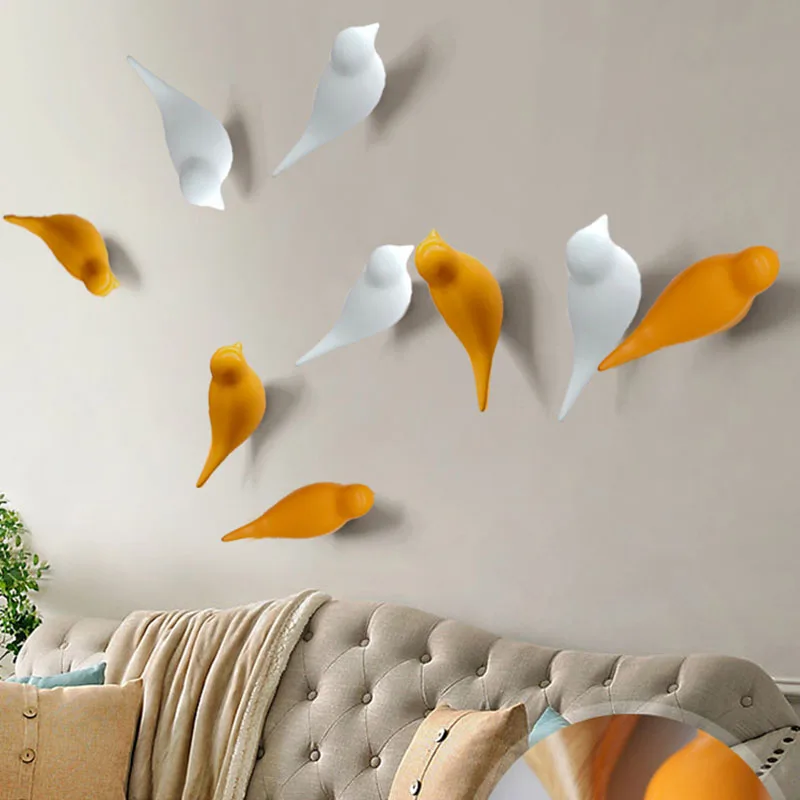 Настенный смоляный крючок в виде птицы для ключей настенные крючки пальто