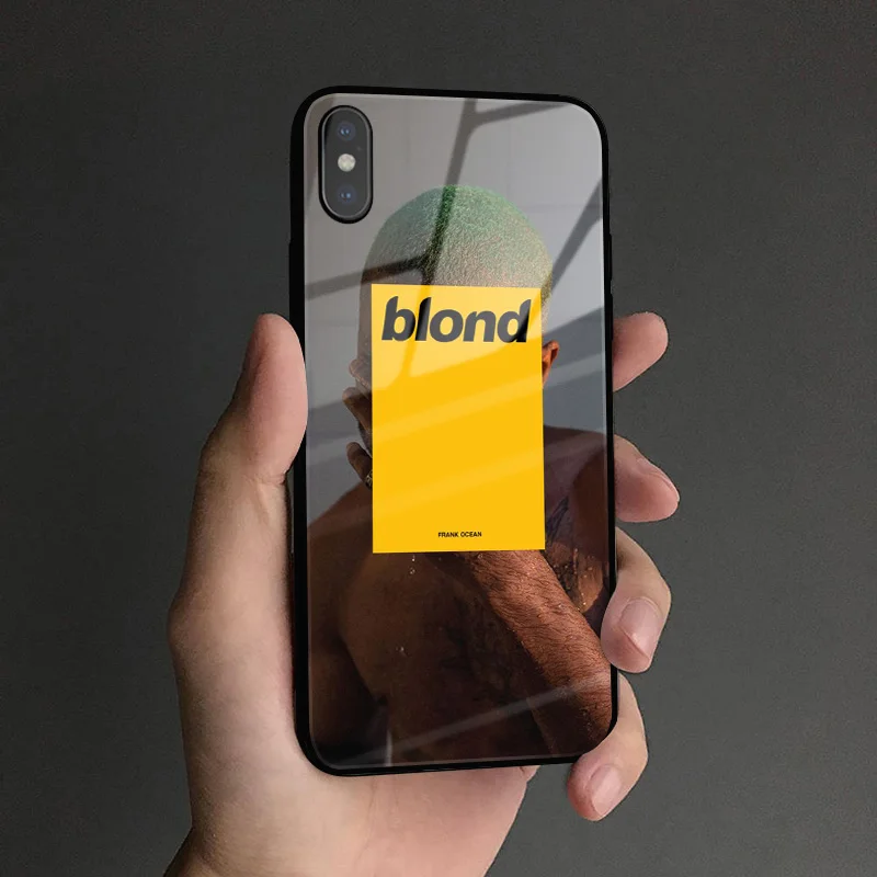 Frank Ocean Blonde rapper Coque чехол из закаленного стекла для телефона чехол для apple iPhone6 6s 7 8 Plus X XR XS 11 Pro MAX - Цвет: FRANKOCEAN  1