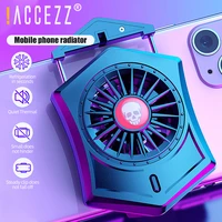 accezz portable mobile phone cooler heat sink for iphone 11 xs xr 8 7 xiaomi samsung universal gaming cooling fan pad radiator