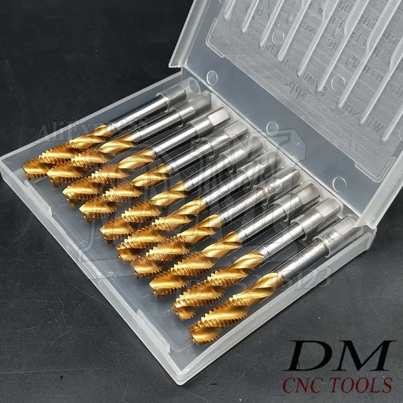 

1pcs M8*1.25 Spiral Tap Straight Shank Tap Processing Stainless Steel Threading Tool Tapping Thread Cutting Tap Drill