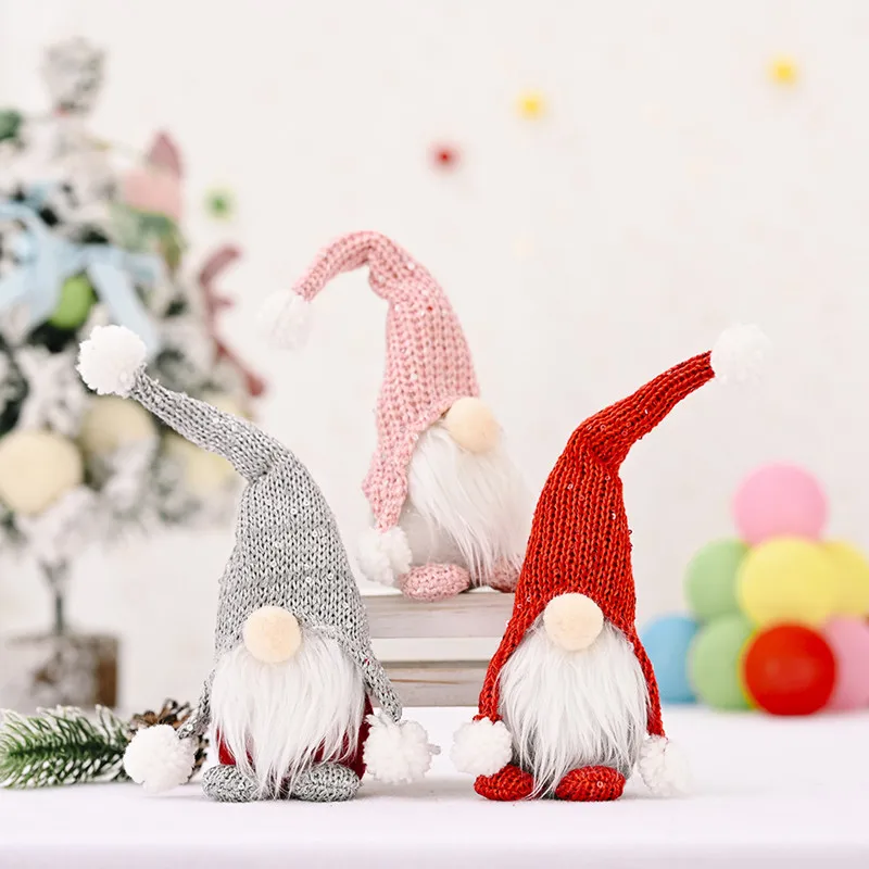 

Santa Faceless Doll 2020 Christmas Decorations For Home Merry Christmas Ornament Xmas Gifts Happy New Year 2021