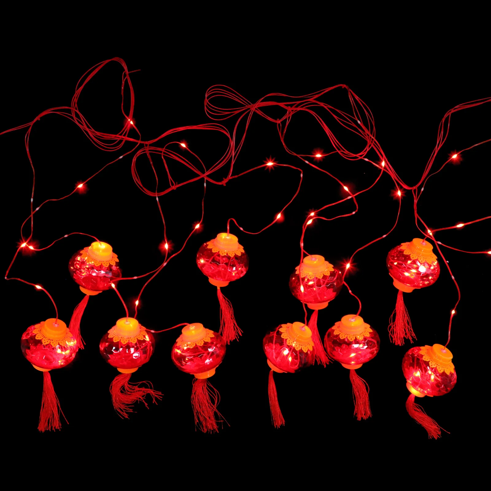

1pc Spring Festival Lantern Hanging Lantern Lamp LED Lantern Hanging Decor