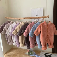 baby winter clothes newborn baby berber fleece romper for baby boys jumpsuit christmas costume infant clothing