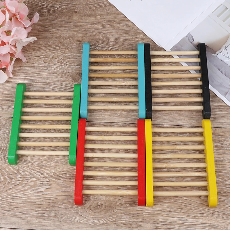 1 шт. полезное натуральное дерево крепкая ванная комната мыльница сливной лоток