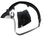 Шлем мотоциклетный Круизный винтажный, серебристый, Зеркальный цвет