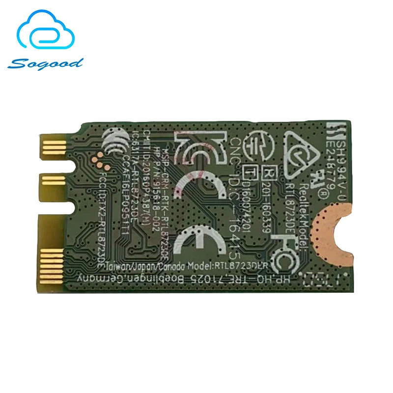 Сетевая карта Realtek RTL8723DE 300 Мбит/с NGFF 2 4 ГГц беспроводная + bluetooth 0 для HP Shenzhou Samsung Acer