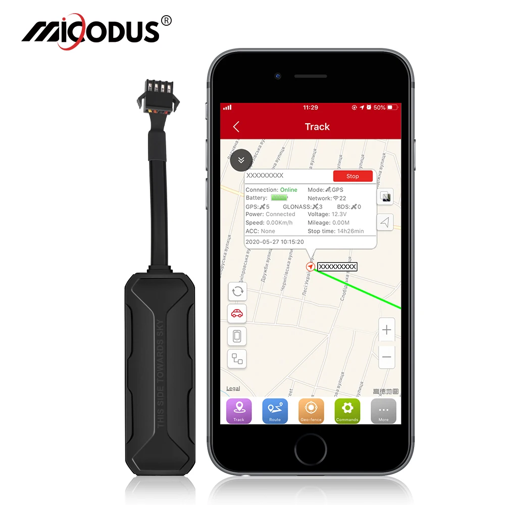 GPS трекер MiCODUS для мотоцикла и автомобиля MV208 9 90 В 100 мАч|GPS-трекеры| |