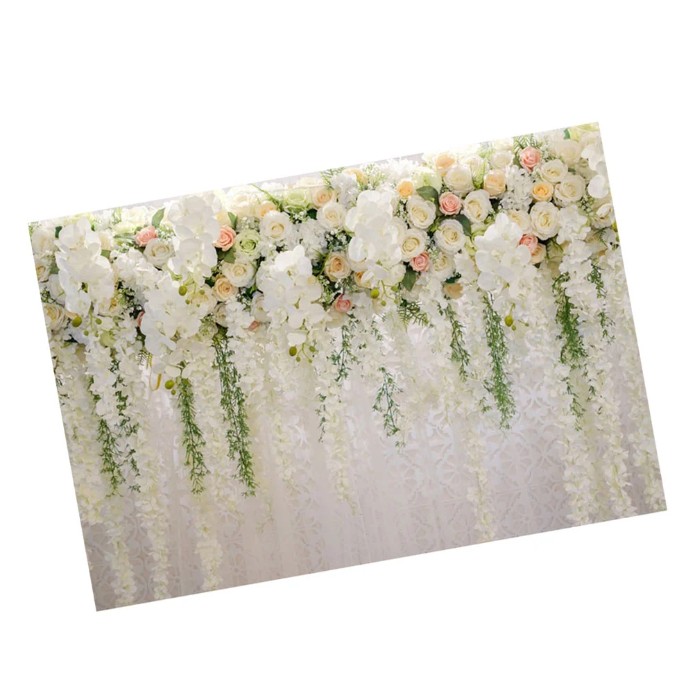 

Фон для студийной фотосъемки с изображением цветных цветов