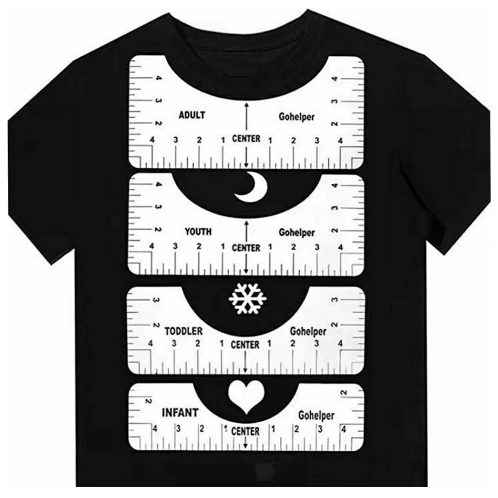 Линейка для выравнивания футболок 4 шт./компл. линейка направляющей одежды набор