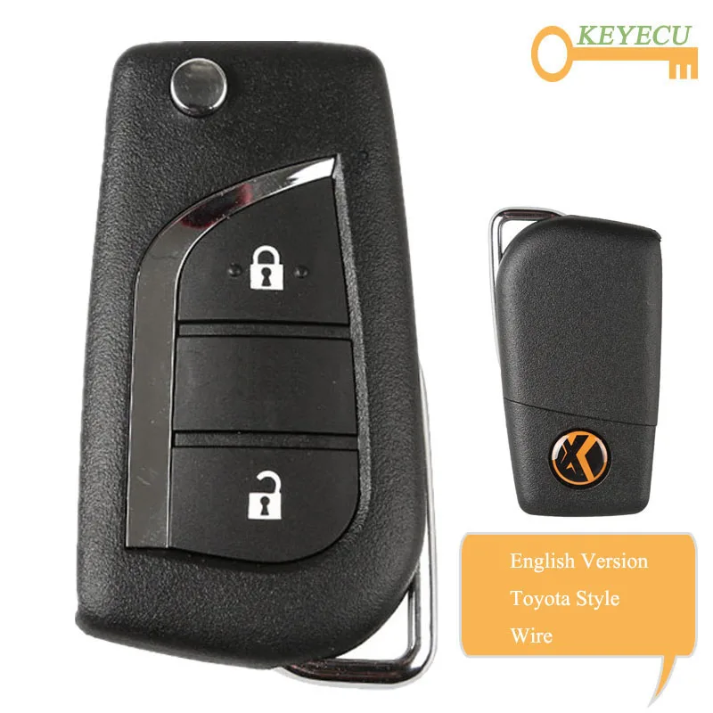 KEYECU XHORSE английская версия XKTO01EN для Toyota Style Wire универсальный дистанционный ключ-2
