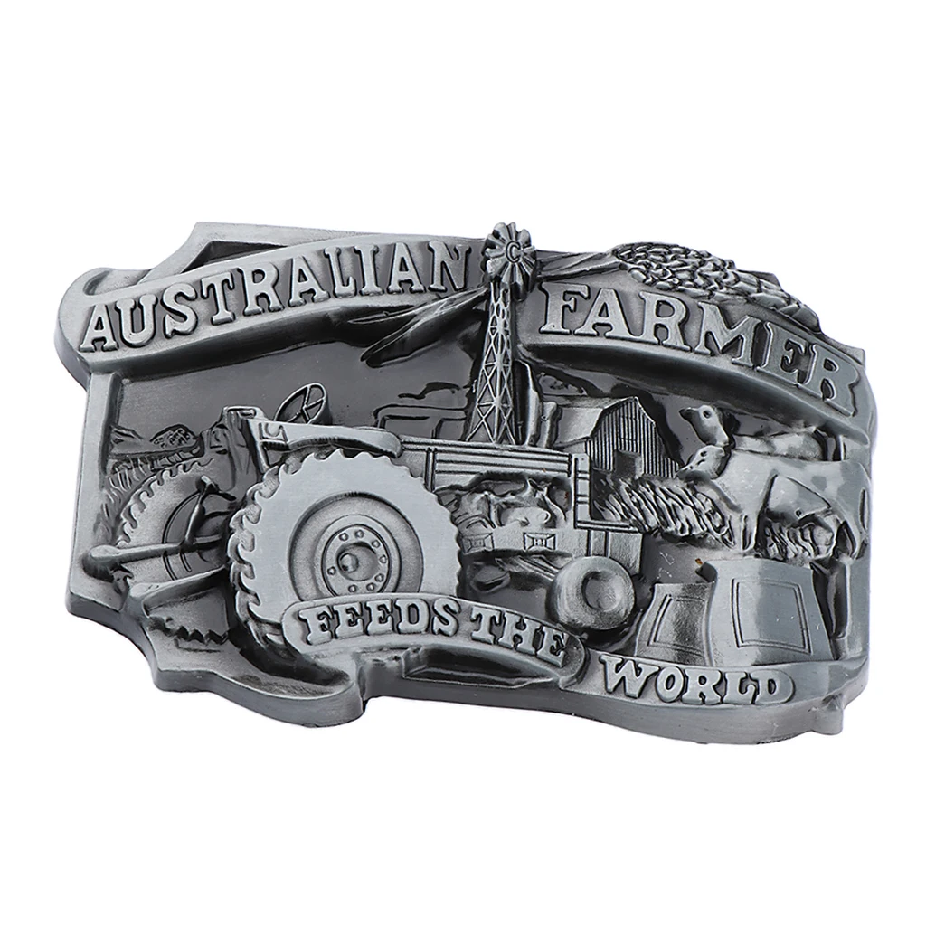Men's Western Cowboy Ranch Machine Tool Bronze Belt Buckle |