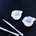 Набор форм для силиконовой смолы, многоразовые эпоксидные палочки сделай сам для изготовления ювелирных изделий, Легкая очистка, прочные палочки, стакан для смешивания ювелирных изделий