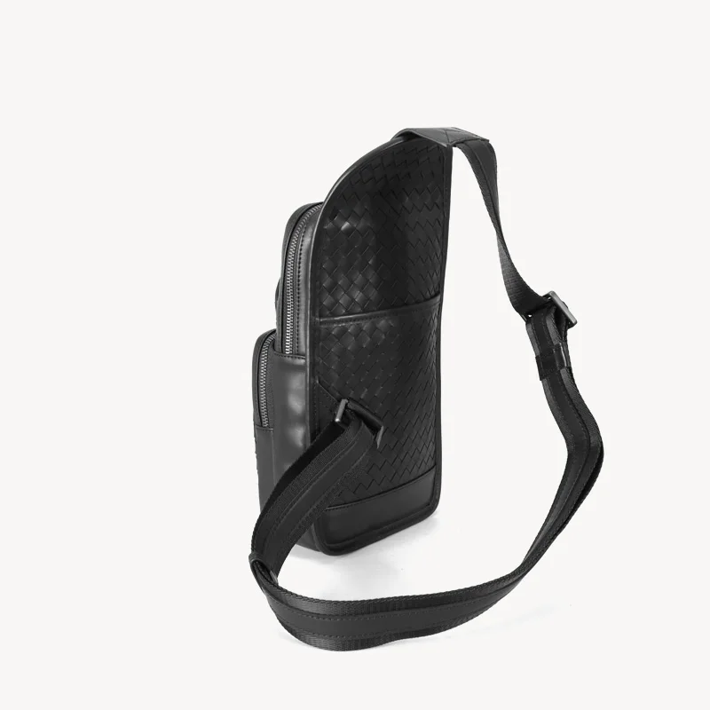 Новинка нагрудная сумка унисекс 100% из бычьей кожи вместительная повседневная