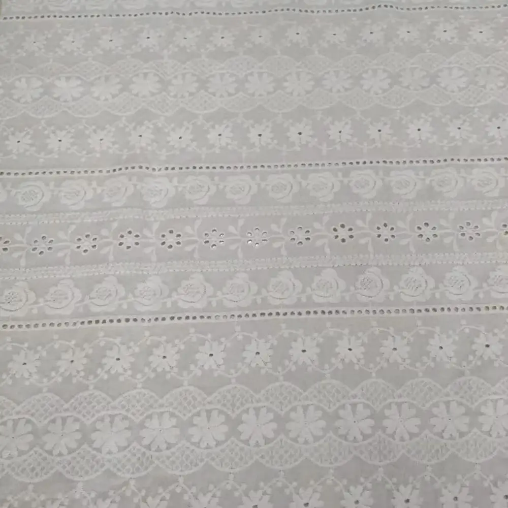 1 метр вышитая хлопковая ткань 140 см ширина тканая кружевная | Дом и сад
