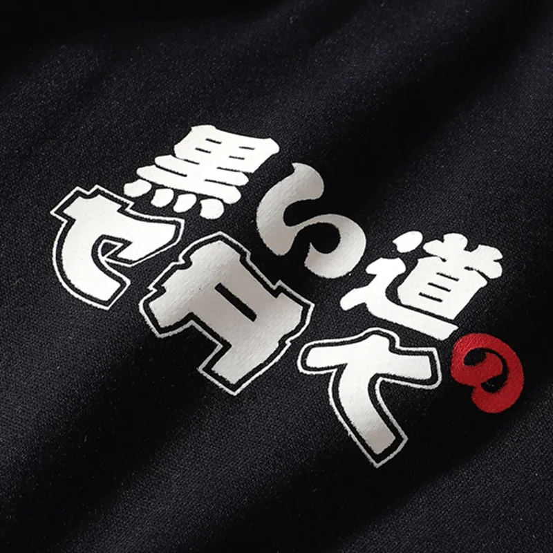 Толстовка мужская в стиле хип-хоп худи с японским укиё-э-котом уличная одежда