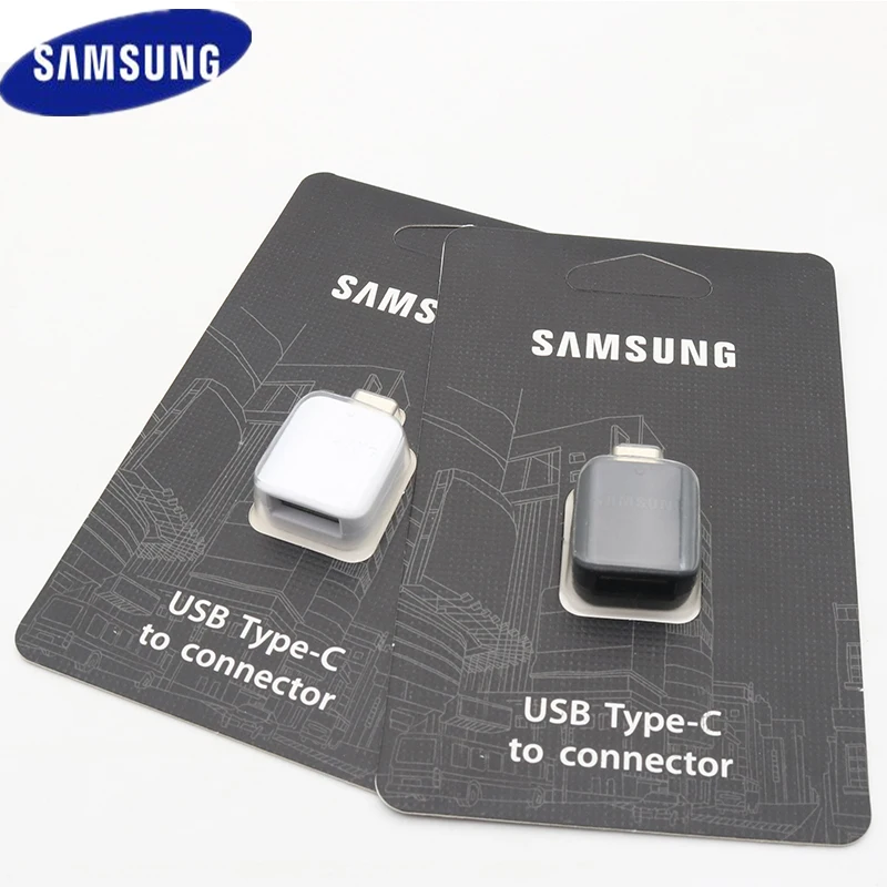 Оригинальный адаптер USB type c otg для Samsung Galaxy A70 A50 S8 S9 plus note 8 A3 A5 2017 поддержка