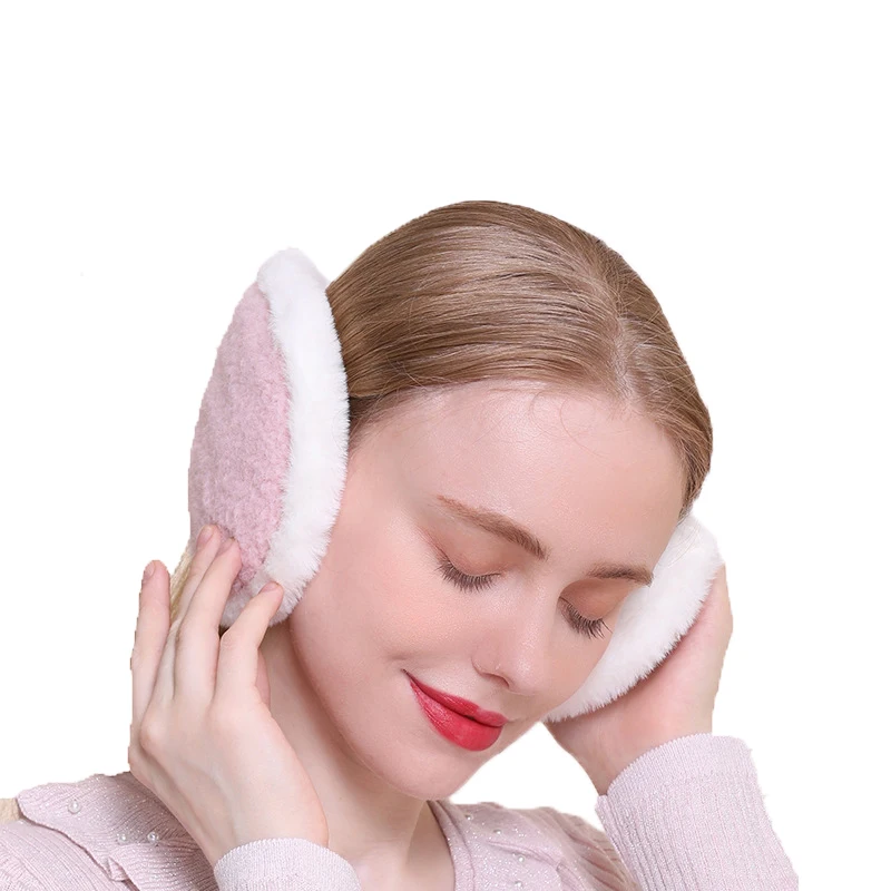 Промоакция Зимние Женские однотонные наушники индивидуальные уличные толстые