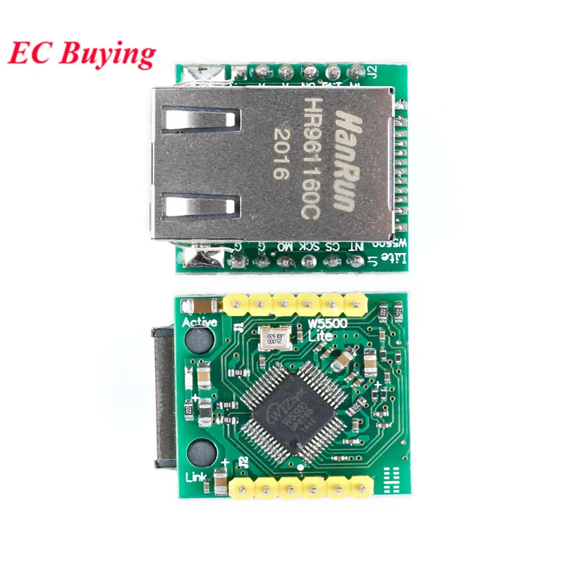 USR-ES1 W5500 SPI к сетевому модулю локальной сети Ethernet TCP IP 51 STM32 интерфейс 3,3 В 5 В для Arduino WIZ820io RC5 Internet of Things