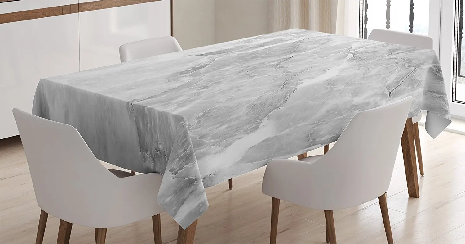 Квартира Декоративная скатерть Ретро мраморный узор размытый цвет контрасты