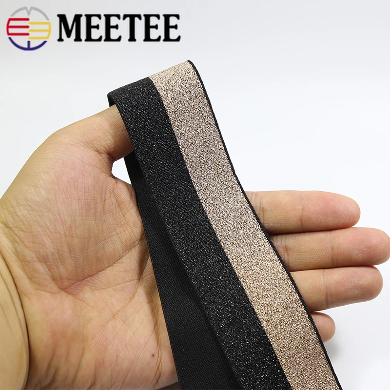 Meetee 40 мм мягкая кожа золото серебро нейлоновые эластичные ленты лямки штаны пояс