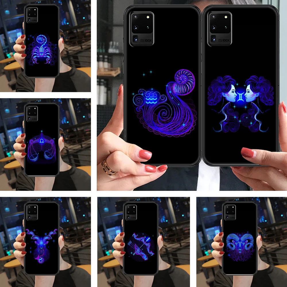Чехол для телефона с логотипом зодиака созвездий Samsung Galaxy Note 4 8 9 10 20 S8 S9 S10 S10E S20 Plus