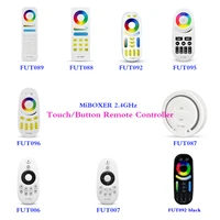 2 4ghz wireless remote control 4 zone 8 zone rgb cctrgbw single color touch button wall mounted compatible miboxer products