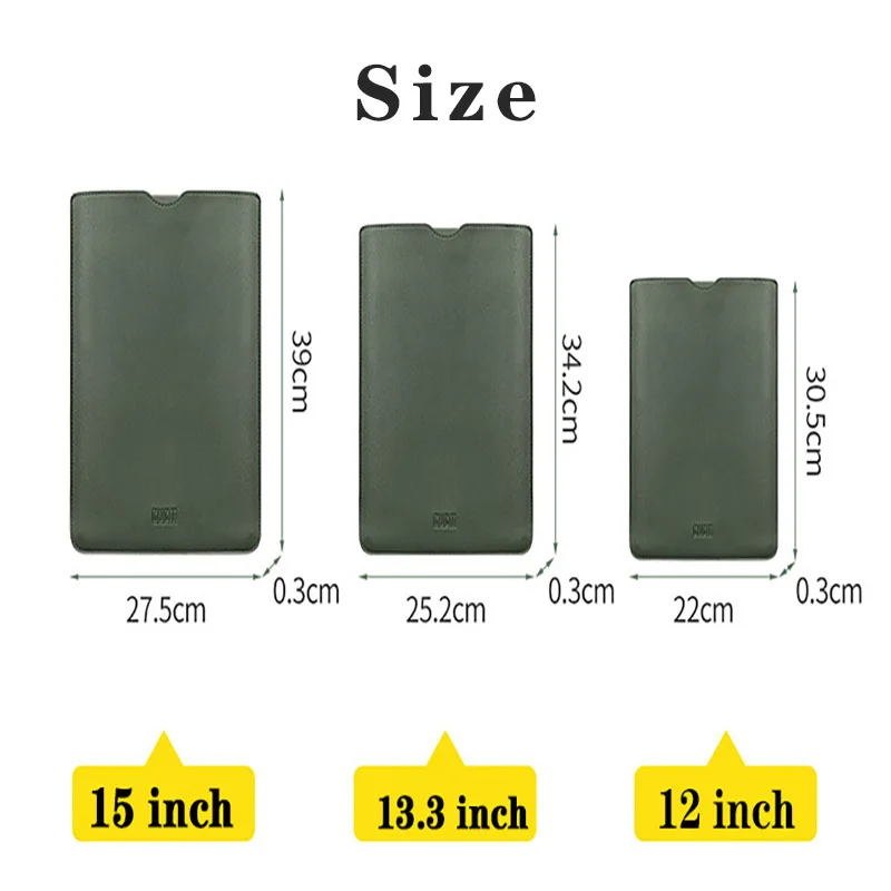 

Waterproof Thickened Laptop For MacBook Air Pro Xiaomi Dell Lenovo 12 13 15 Inch Computer Accessories Briefcase