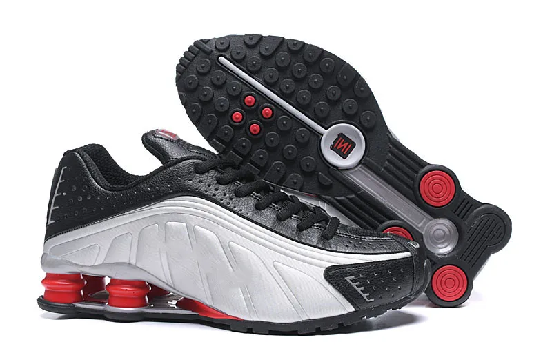 Мужские кроссовки, новинка, дизайнерские мужские кроссовки Shox R4, роскошные кроссовки NZ, тройные черные белые уличные спортивные кроссовки - Цвет: 28