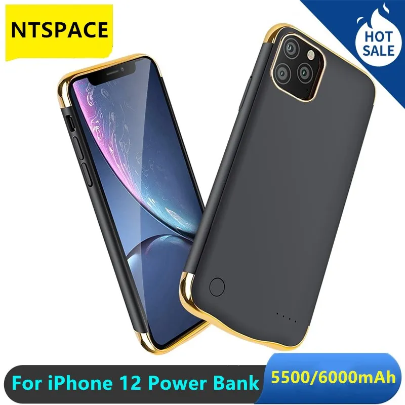 

Power Bank Case for iPhone 12 Portable Battery Power Charger Cover For iPhone 12 Backup Phone Battery Charger Case
