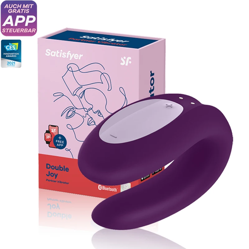 Вибратор с управлением через приложение Satisfyer Double Joy силиконовые секс игрушки для