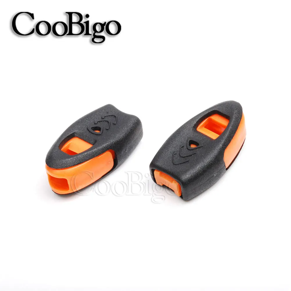 10 шт. оранжевый аварийный свисток на шнуре концы замок фиксаторы уход за кожей