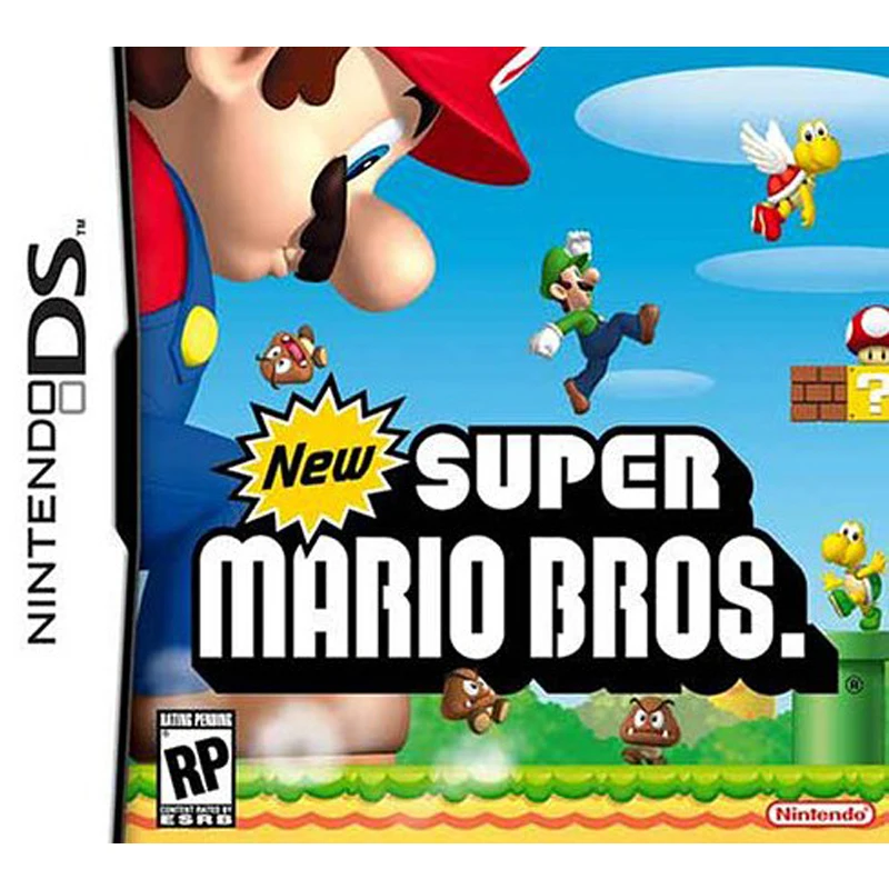 Новый Super Mario Bros обновленный 3DS NDSi DSi NDSL DSL DS NDS английский язык США видеокартридж
