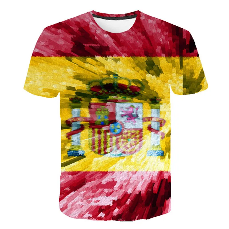 

Retro German Republic Flag T-Shirt Men's and Women's Fashion Short-sleeved O-Neck Short-Sleeved Couples with Street Sports Tops