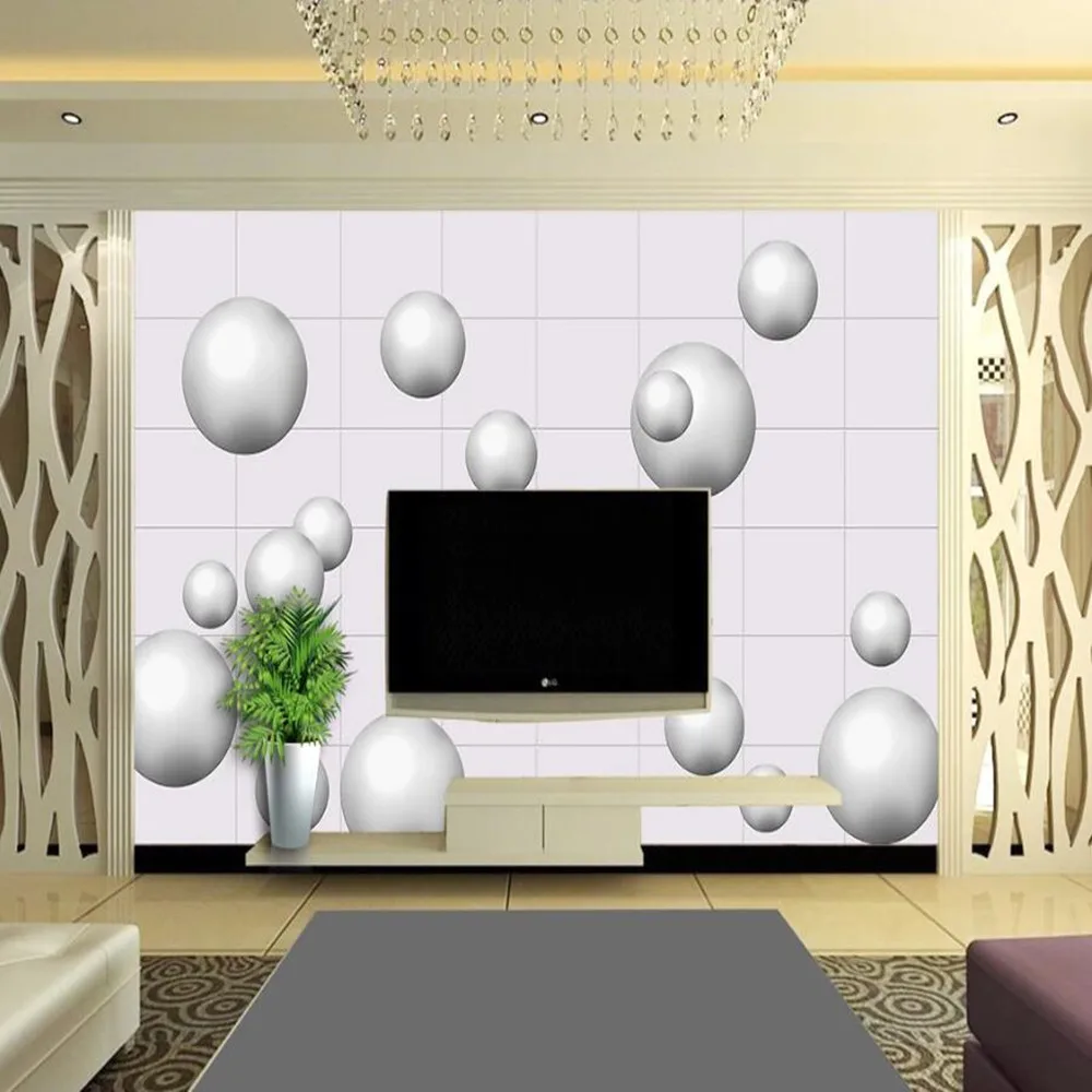 Milofi большие обои на заказ 3D простой шар изображение геометрии стерео атмосфера