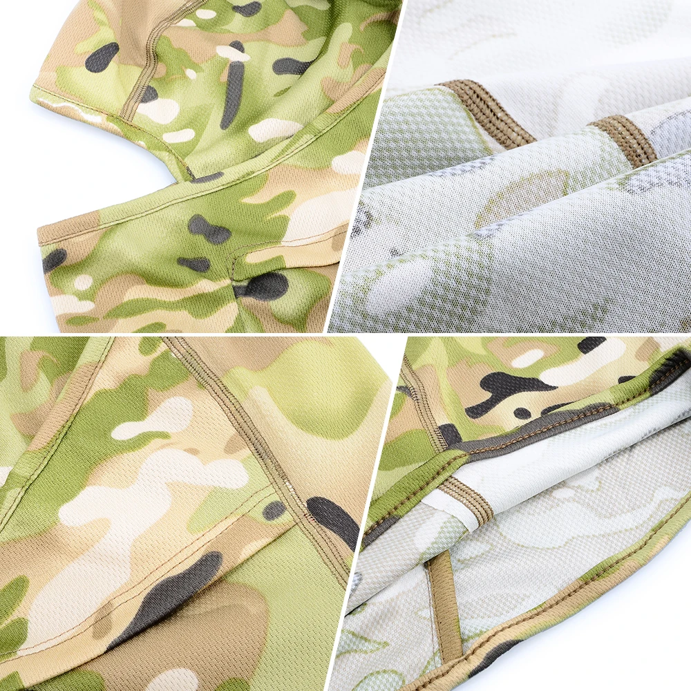 Летняя камуфляжная дышащая тактическая Балаклава маска для лица шарф велосипеда