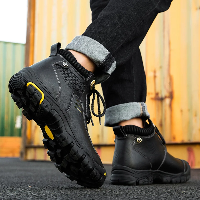 Мужские лоферы повседневная обувь из натуральной коровьей кожи зимние кроссовки